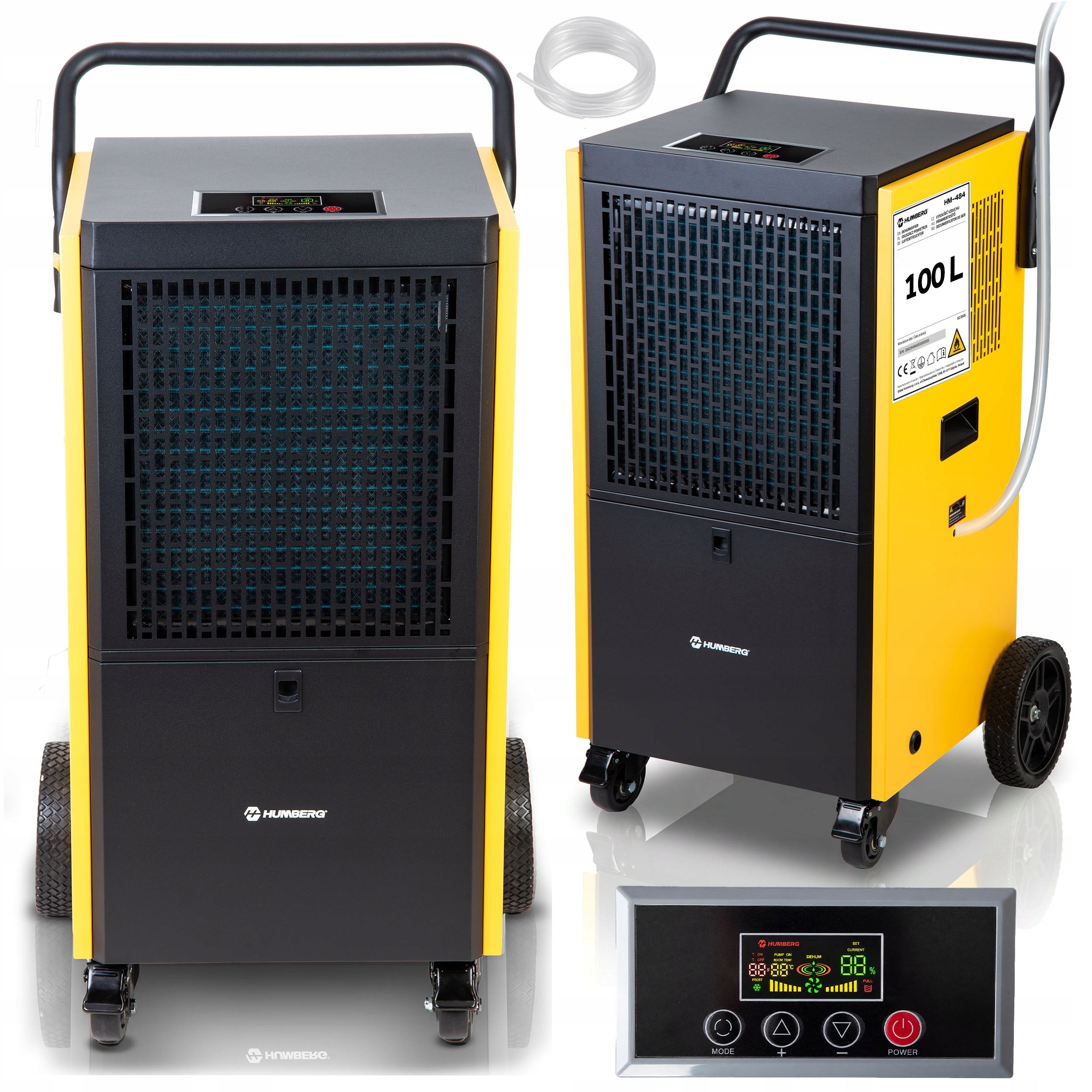 DEHUMIDIFIER INDUSTRIAL CONSTRUCTION CONDENSATE PUMP HM-484 100L/24H