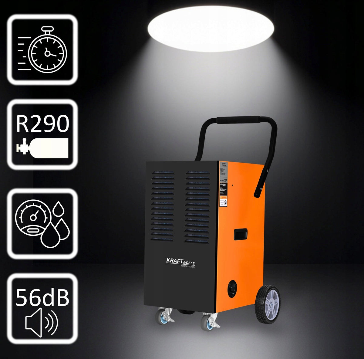 DEHUMIDIFIER INDUSTRIAL CONSTRUCTION MOISTURE ABSORBER 60L/24H TIMER Manufacturer code 5905721761665