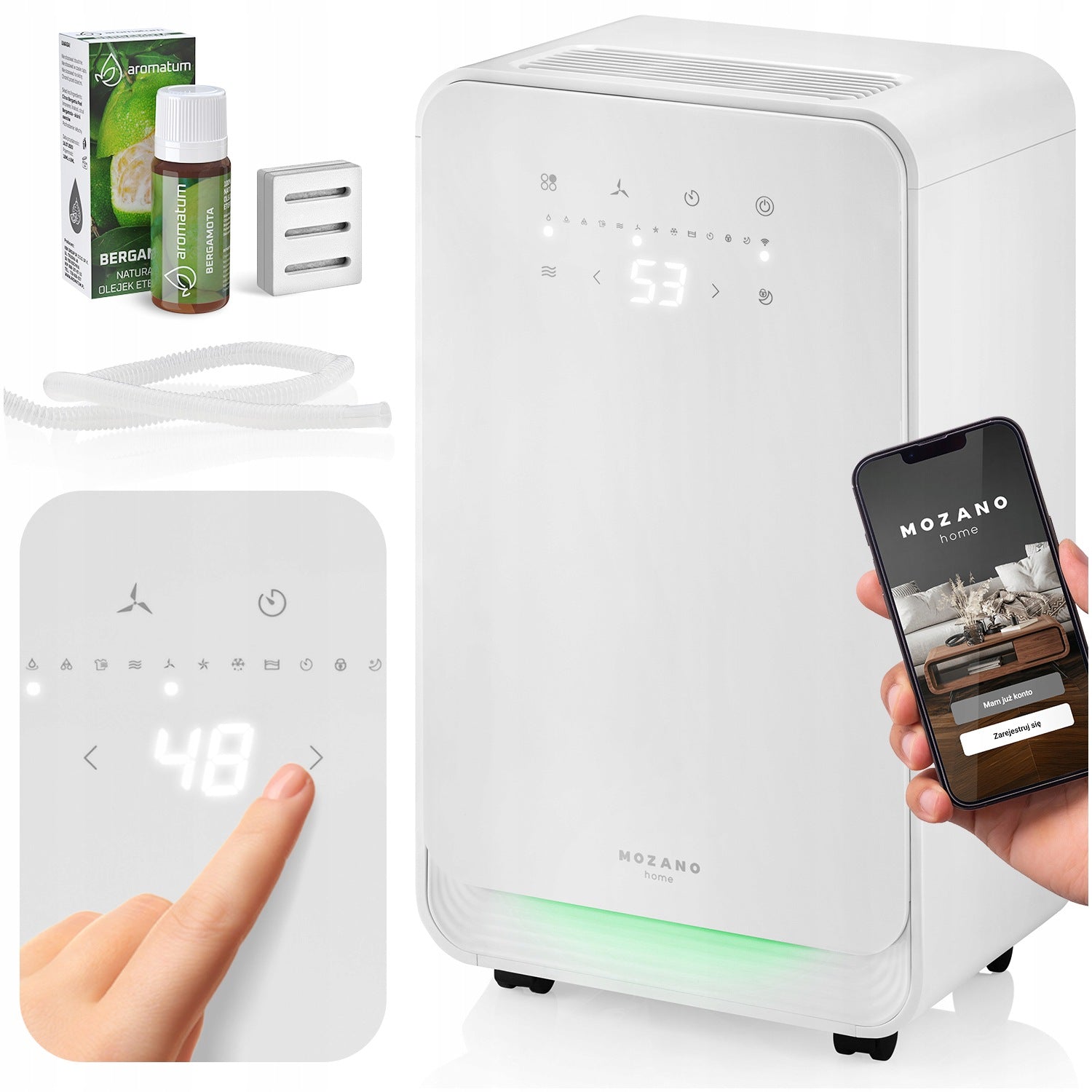 DEHUMIDIFIER XL 12L/24H MOISTURE ABSORBER WIFI 4 MODES QUIET