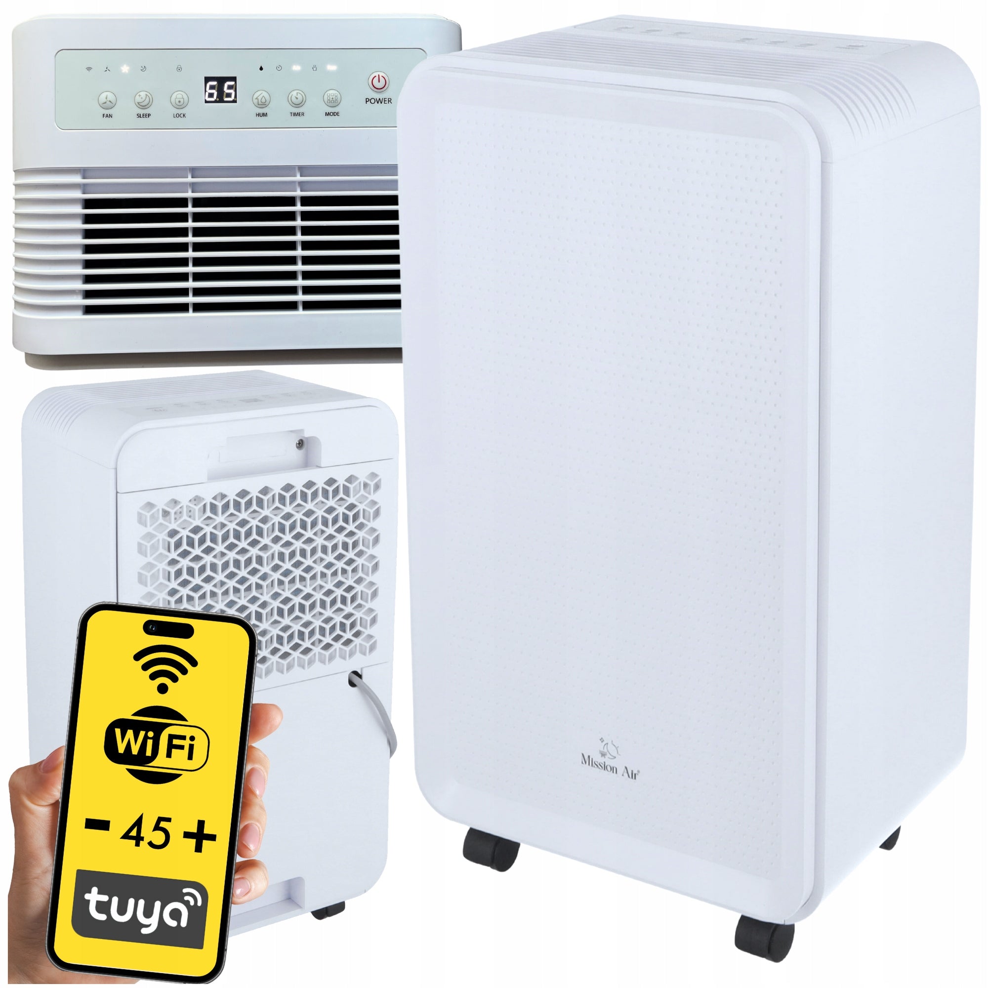 DEHUMIDIFIER home moisture absorber Mission Air ECO 16L/24h WiFi