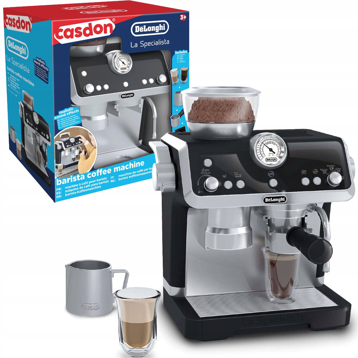 DELONGHI COFFEE MAKER FOR CHILDREN SET WITH ACCESSORIES CASDON 25 CM