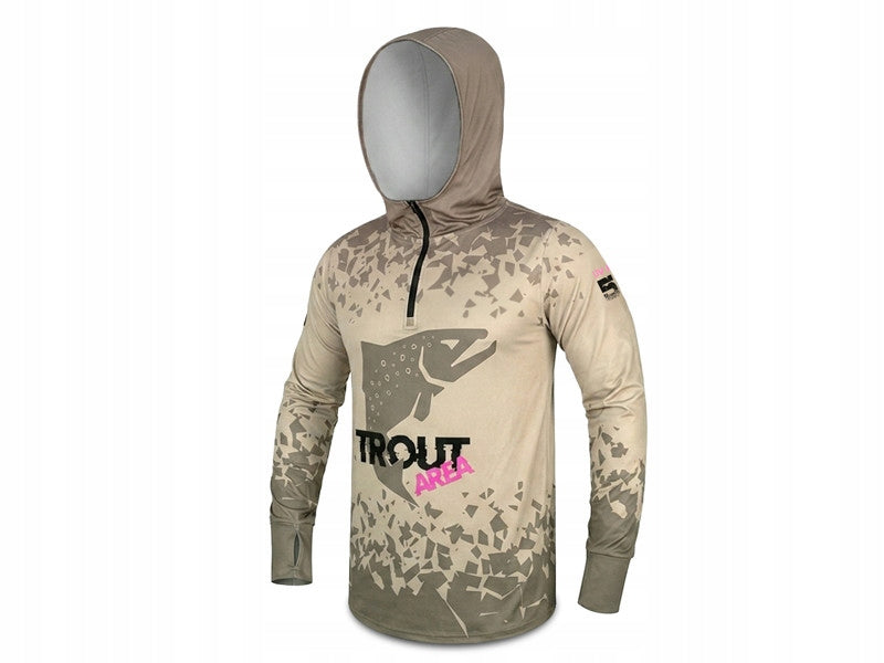 DELPHIN UV ARMOR 50+ TROUT HOODIE size XL