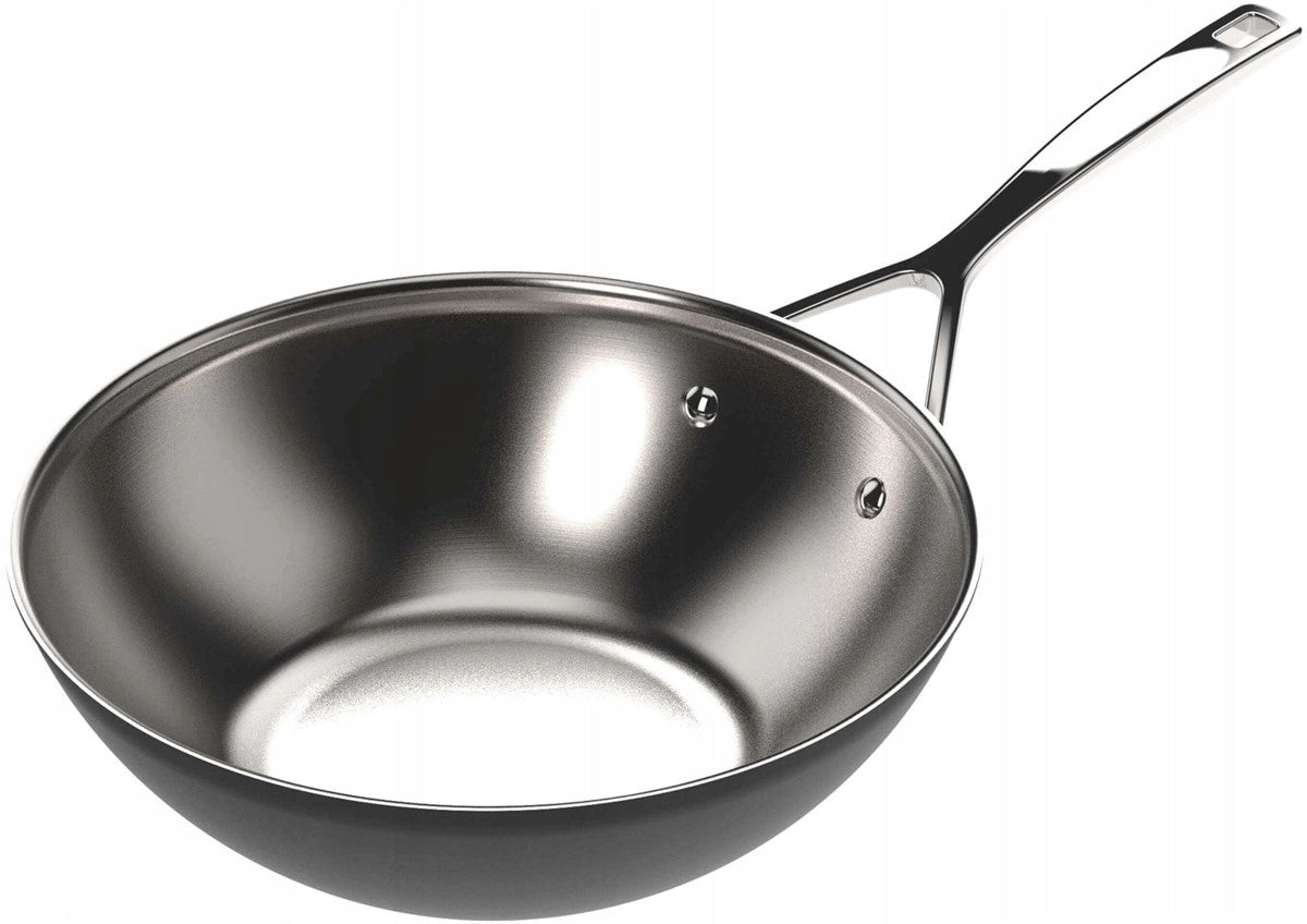 DEMEYERE BLACK 5 Wok 30 cm to 350°C - 5 layers of steel