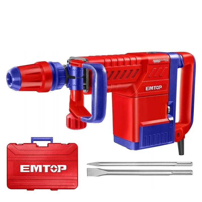 DEMOLITION HAMMER 1500W 25J SDS HEX EMTOP EDBRM1501