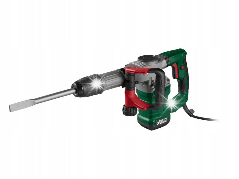 DEMOLITION HAMMER PARKSIDE PAH C3 1300 IN SDS MAX CHISEL + SUITCASE