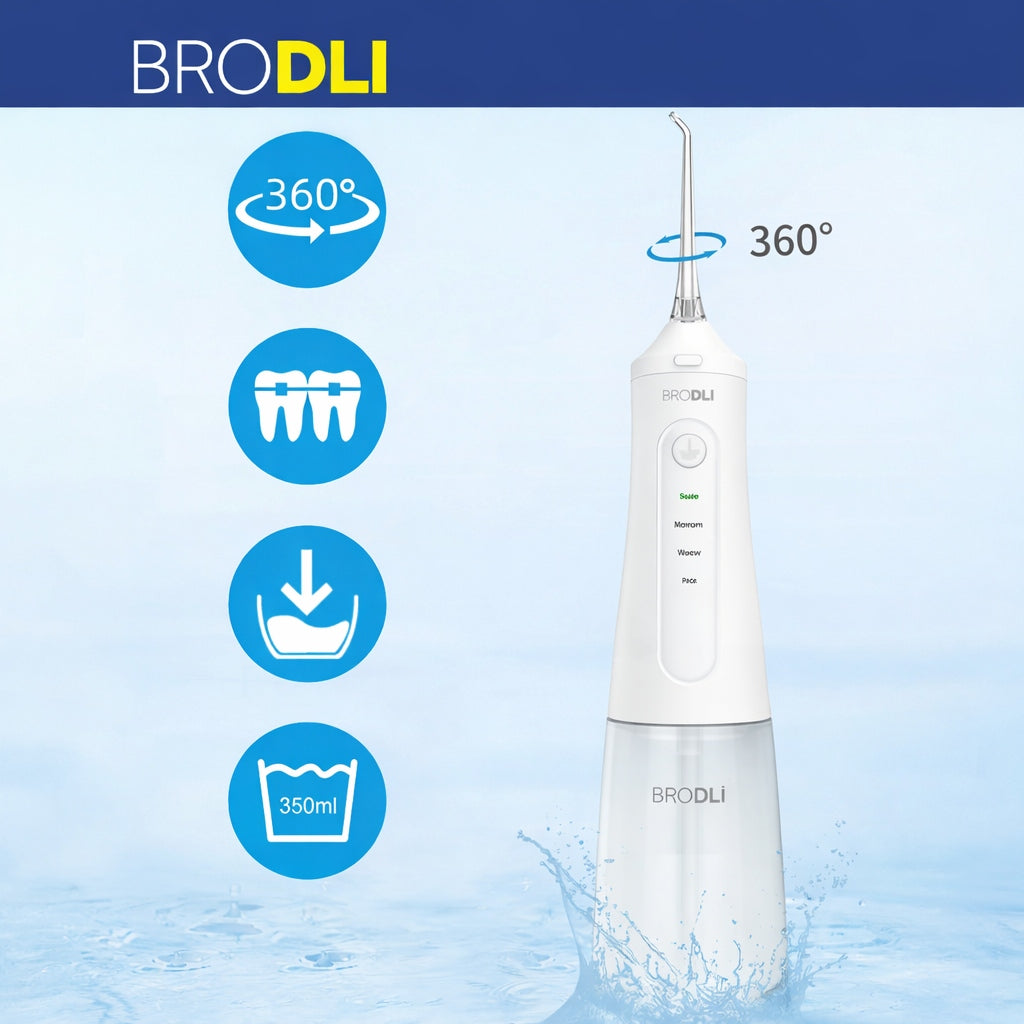 DENTAL IRRIGATOR WIRELESS 9 MODES CASE 5 TIPS Packaging status original