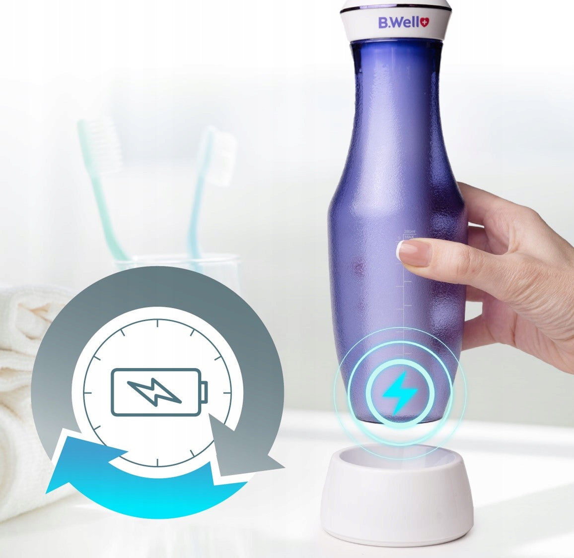 DENTAL IRRIGATOR WIRELESS INDUCTION B.WELL PROFESSIONAL Kind wireless