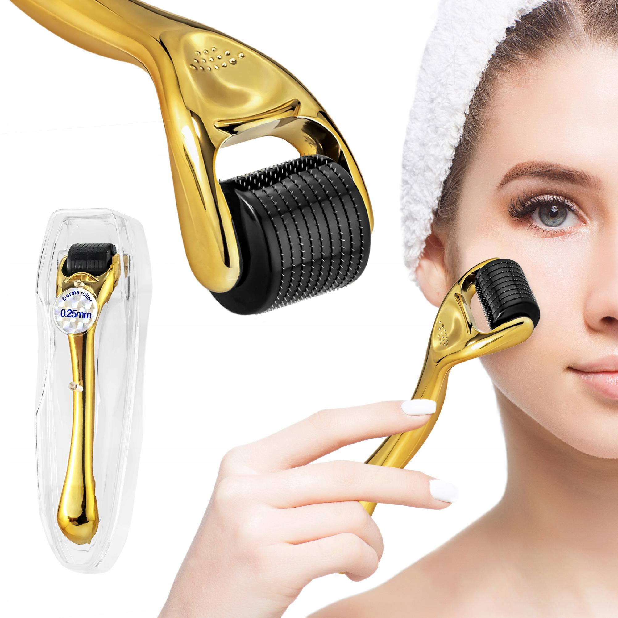 DERMA ROLLER cosmetic 0,25 mm mesotherapy GOLD