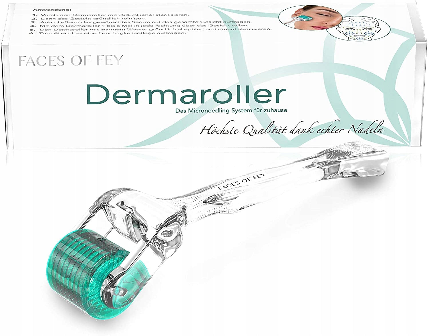 DERMAROLLER FACES OF FEY MICRONEEDLE SKIN FACE ROLLER 0,5mm