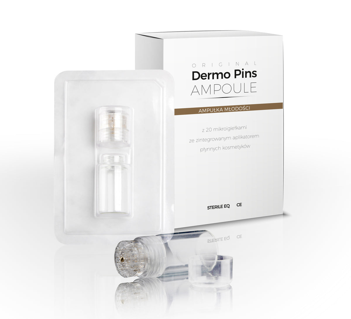 DERMO-PINS Stamp with serum dispenser 0,6mm
