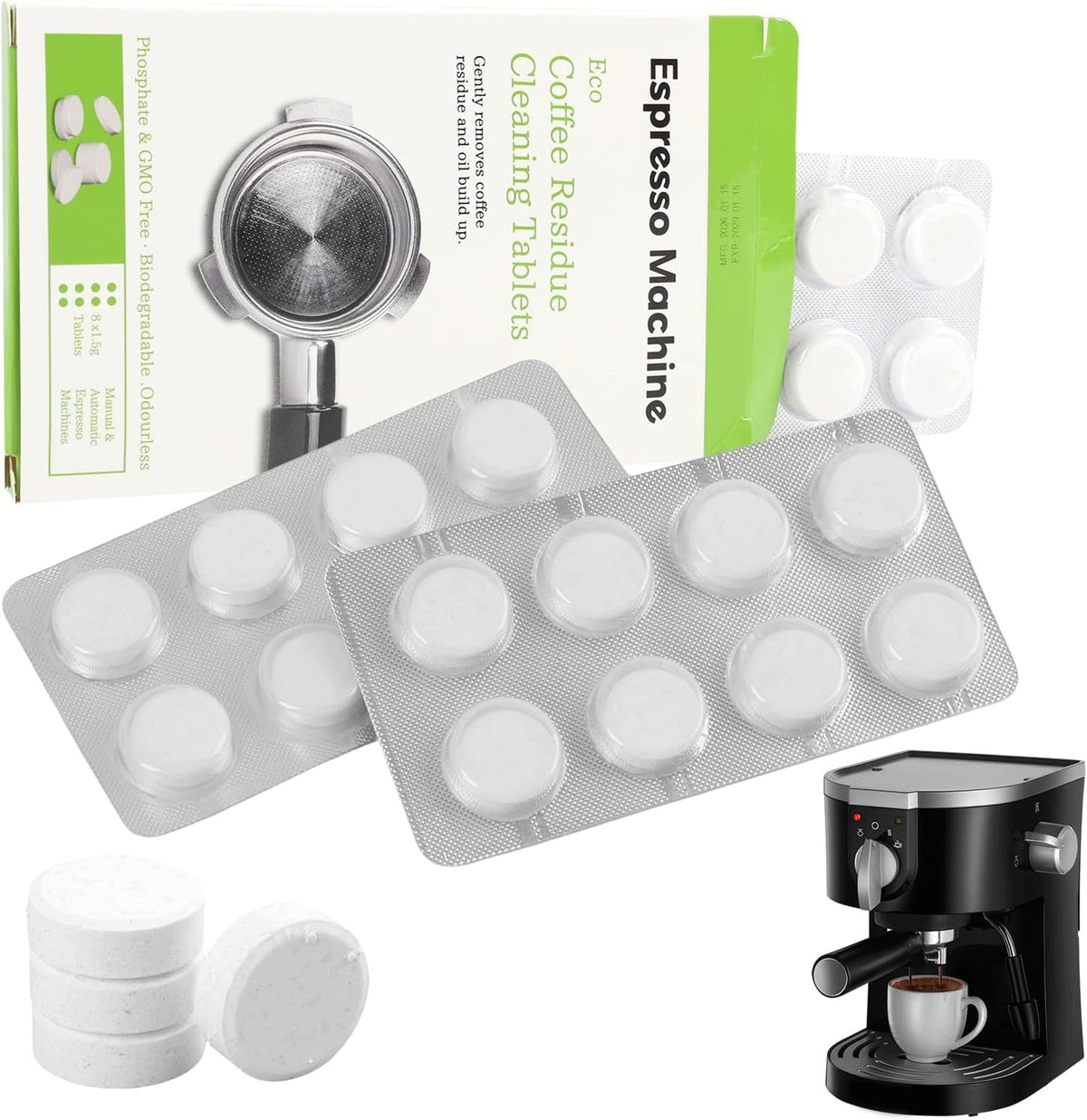 DESCALING CLEANING TABLETS 16 PIECES COFFEE MACHINE REPLACEMENT FOR SAGE