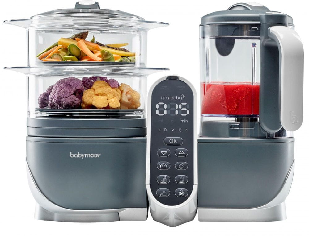 DESCRIPTION Food processor steamer Babymoov Nutribaby 500W black 0,75 l 5 functions