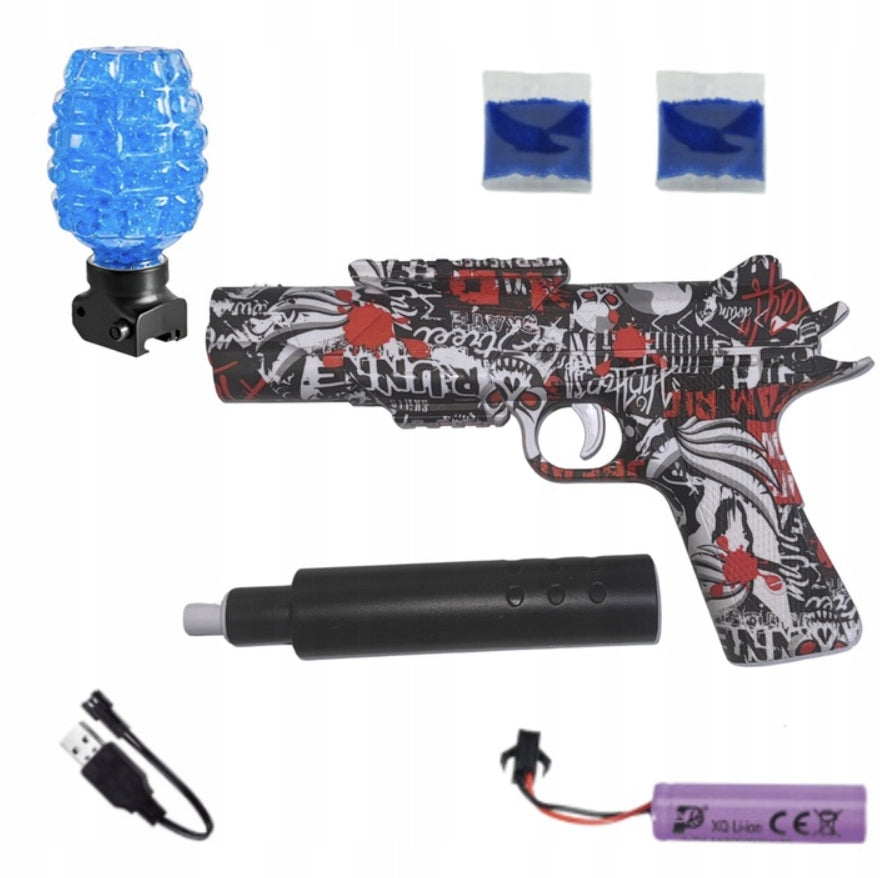DESERT EAGLE GUN AUTOMATIC FOR WATER GEL BALLS BATTERY Packaging status original