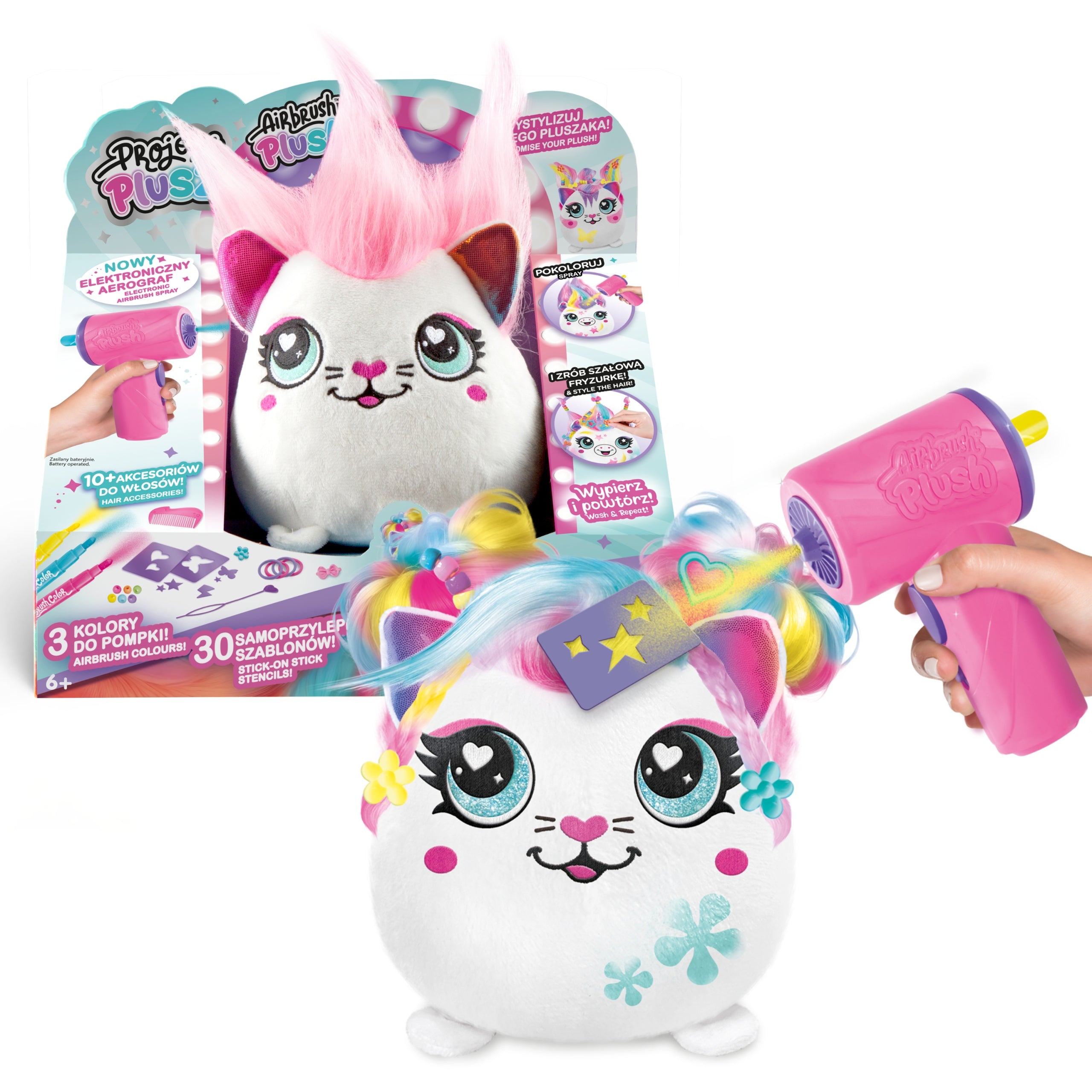DESIGN PLUSH 1x PLUSH TOY FOR COLORING HAIRSTYLES JEWEL KITTEN EAN (GTIN) 8591945094138