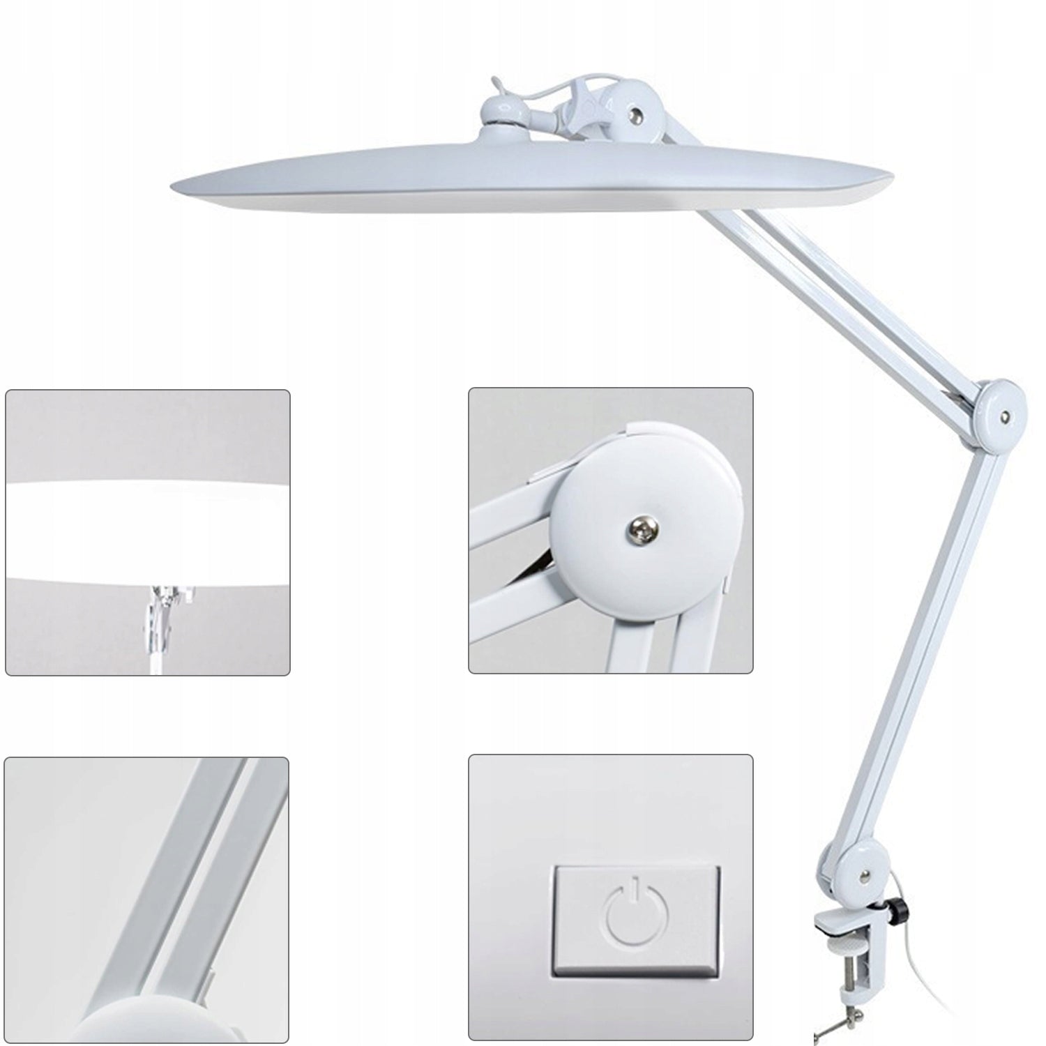 DESK COSMETIC TABLE LAMP WHITE LED MODERN DESIGN