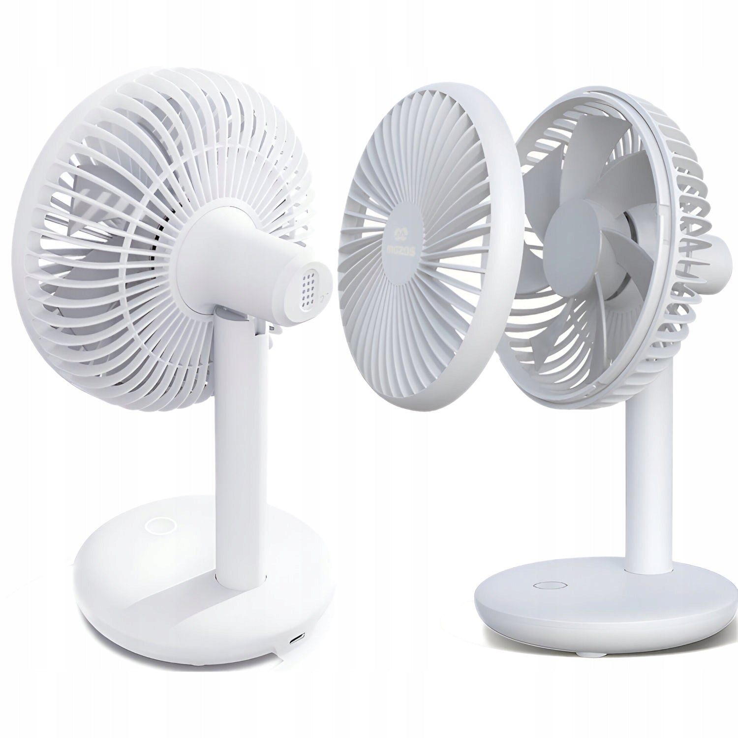 DESK FAN WIRELESS COOLING QUIET PORTABLE RECHARGEABLE USB Brand Mozos