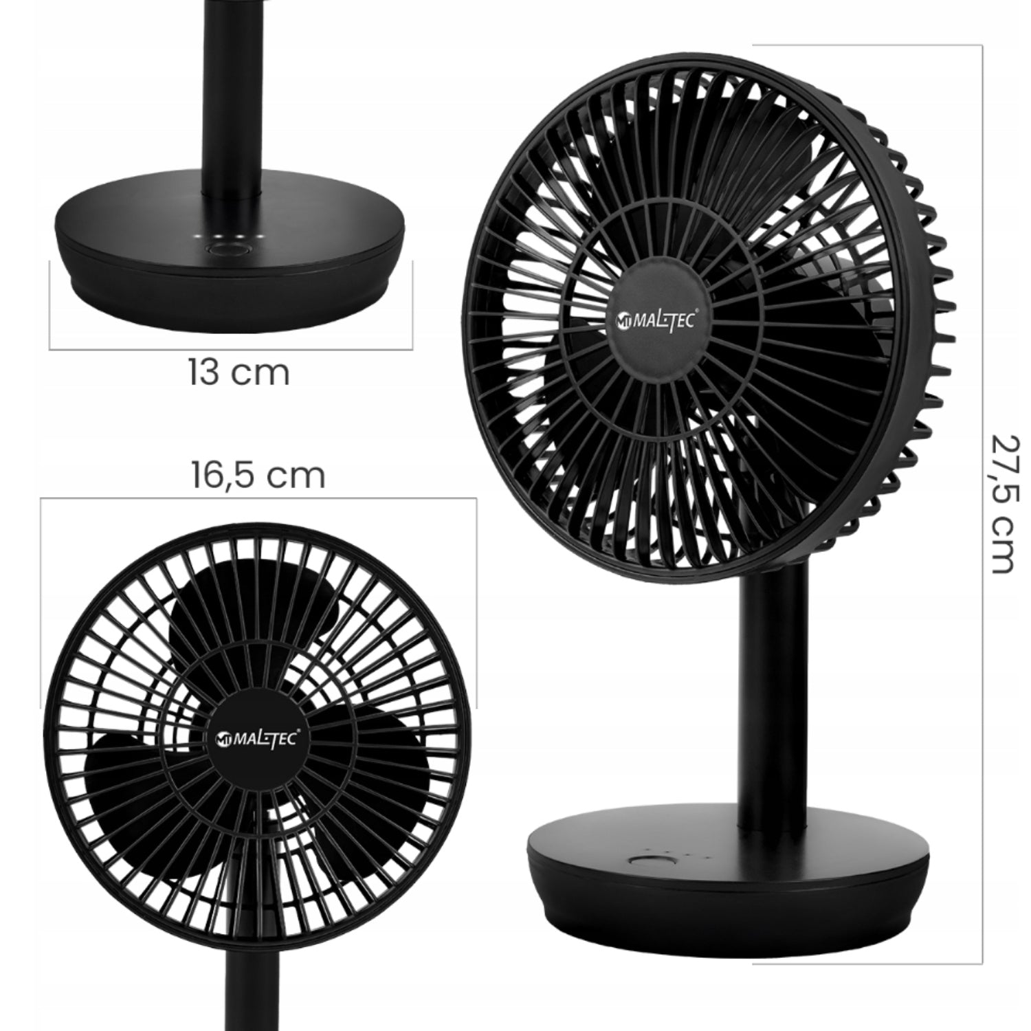DESK FAN WIRELESS FAN STANDING BATTERY 4000MAH USB QUIET Manufacturer code 111390