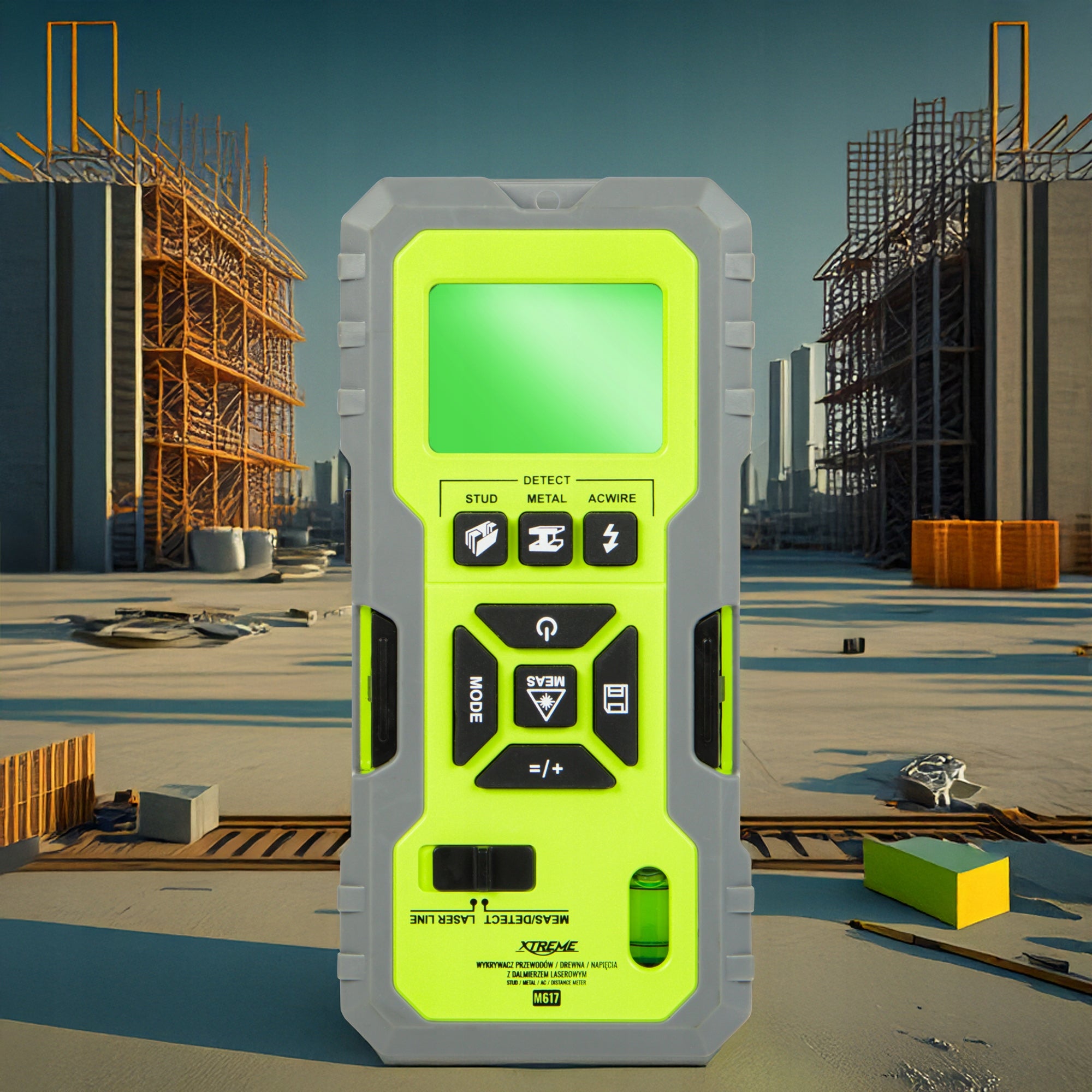 DETECTOR 5IN1 WOOD DETECTOR METAL TENSION WIRES LASER RANGEFINDER Manufacturer code 50-617#