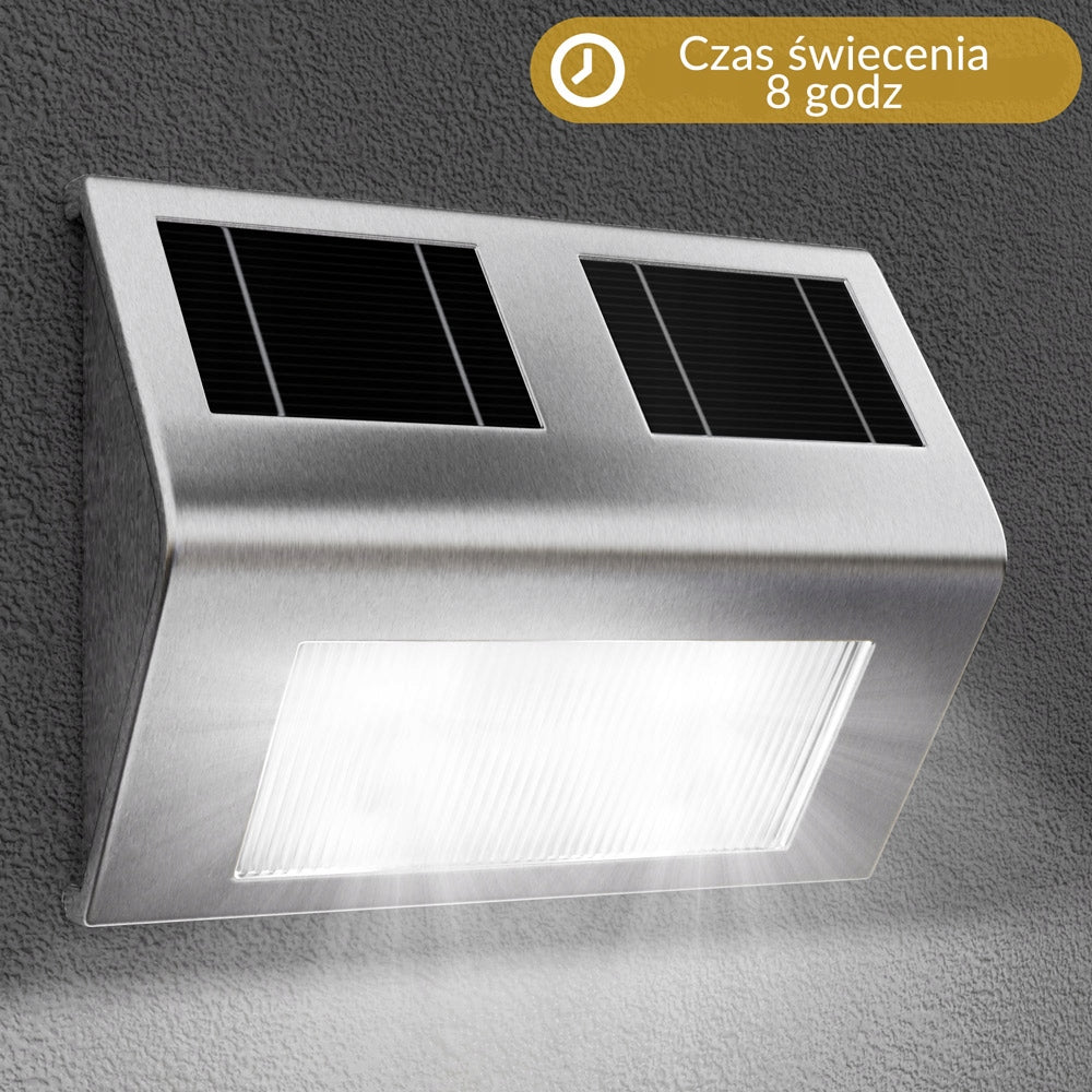 DEUBA SOLAR LED LAMP DUSK SENSOR KLINKET Color silver