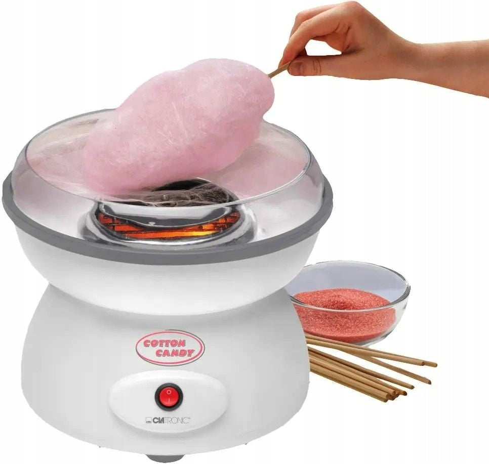 DEVICE COTTON CANDY MACHINE HOMEMADE COTTON CANDY + STICKS