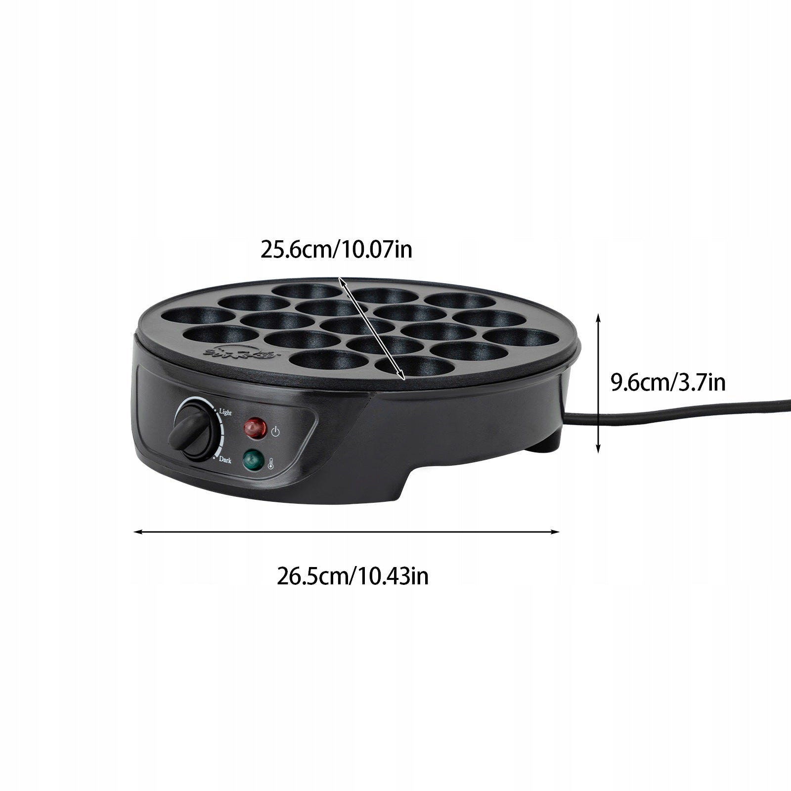 DEVICE FOR TAKOYAKI 18 HOLES, POWER 750W, TEMPERATURE CONTROL Brand no brand