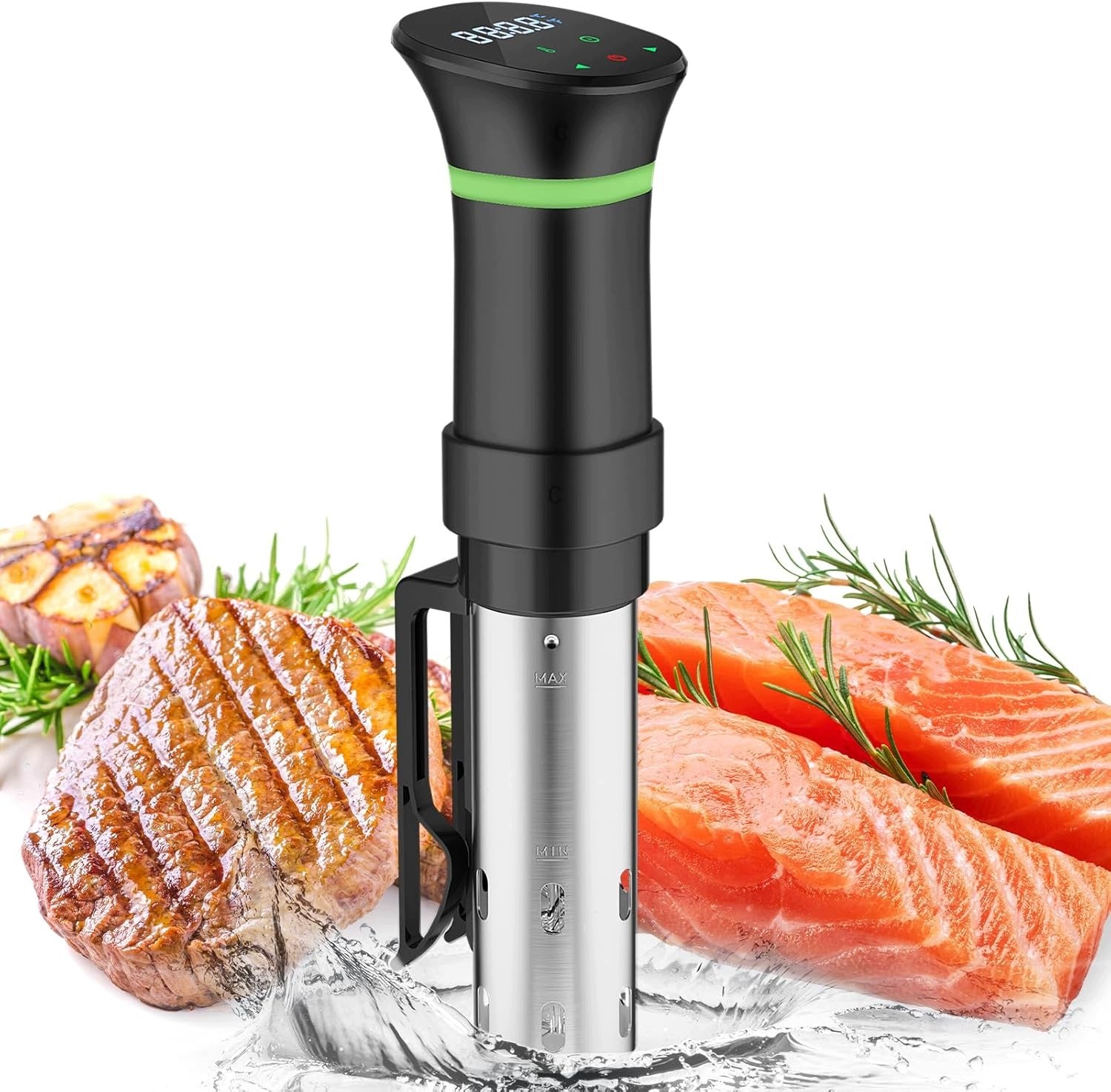 DEVICE SOUS VIDE STICK 1000W LCD TIMER 25-92,5°C CIRCULATION 360°