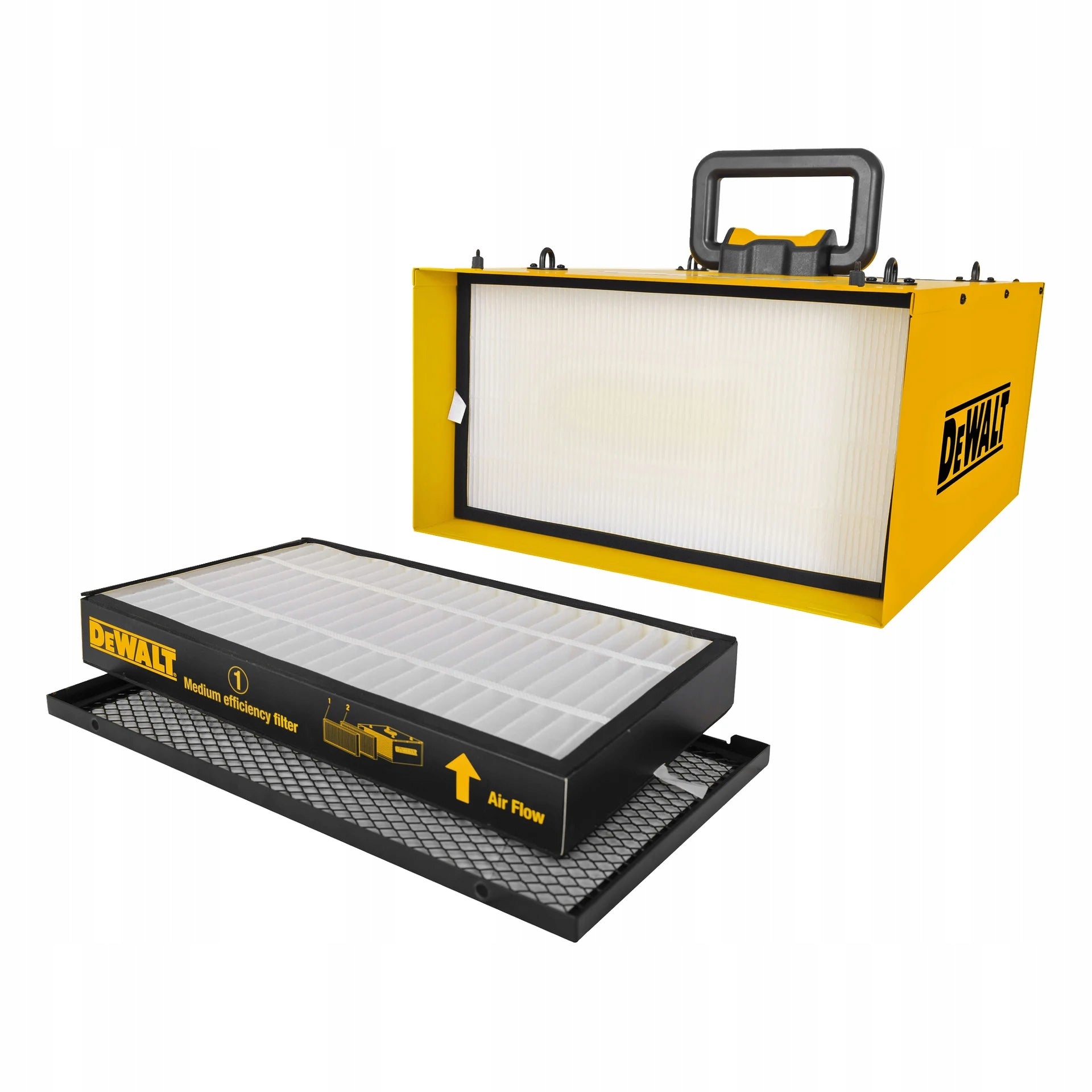 DEWALT WORKSHOP AIR PURIFIER DWXAF201 HEPA H11 TO 55 m² + REMOTE CONTROL Maximum efficiency 109 m³/h