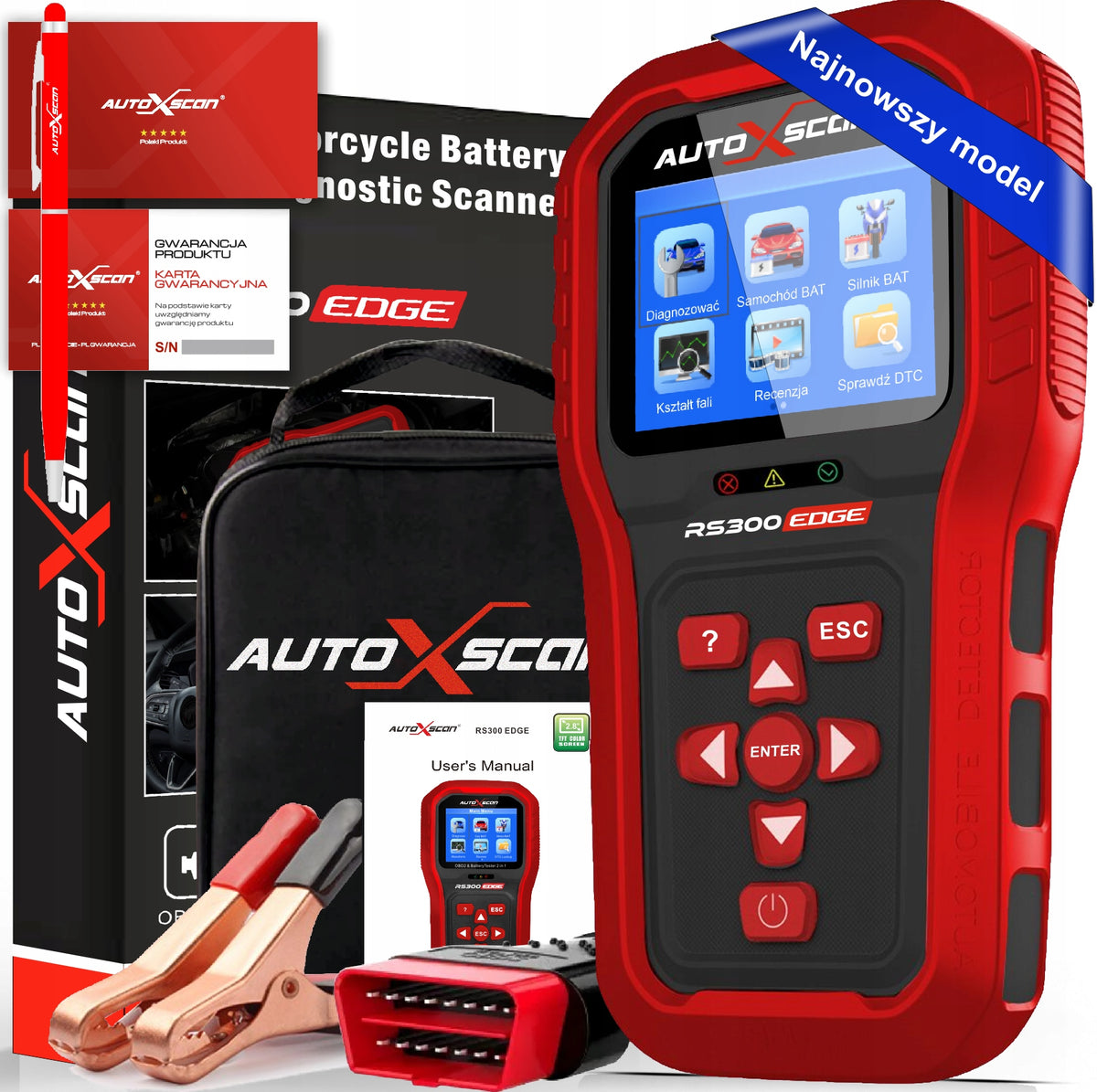 DIAGNOSTIC TSTER all Cars OBD2 CHECK ENGINE+ACCUMULATOR TESTER PL