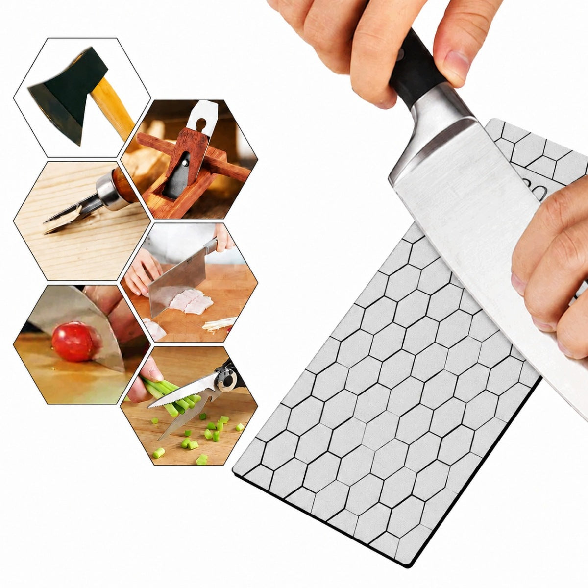 DIAMOND STONES FOR SHARPENING KNIVES 5 PCS 200 400 600 1000 2000 Packaging status original