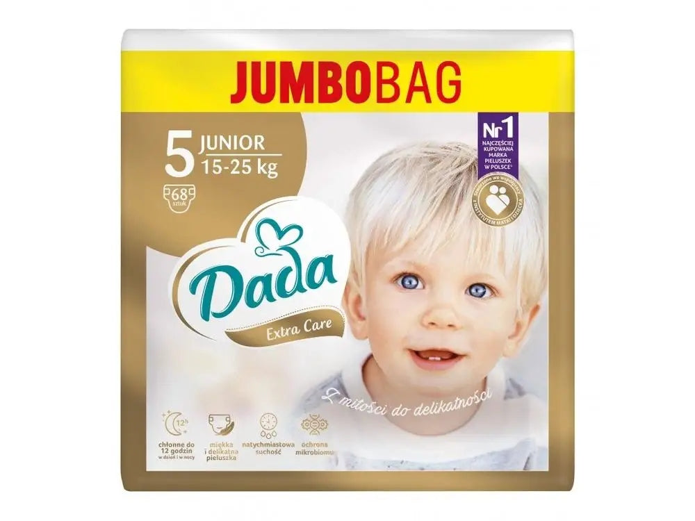 DIAPERS Dada Extra Care Size 5 68 pcs JUMBOBAG 15-25 kg Pampers