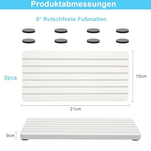 DIATOMIT WATER ABSORBING MAT FOR KITCHEN BATHROOM NON-SLIP 2 PCS. Product width 10 cm