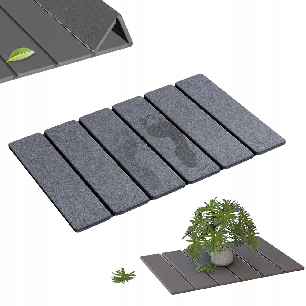 DIATOMITE MAT FOR BATHROOM NATURAL QUICK-DRYING RUBBER RECTANGULAR BOTTOM Packaging status original