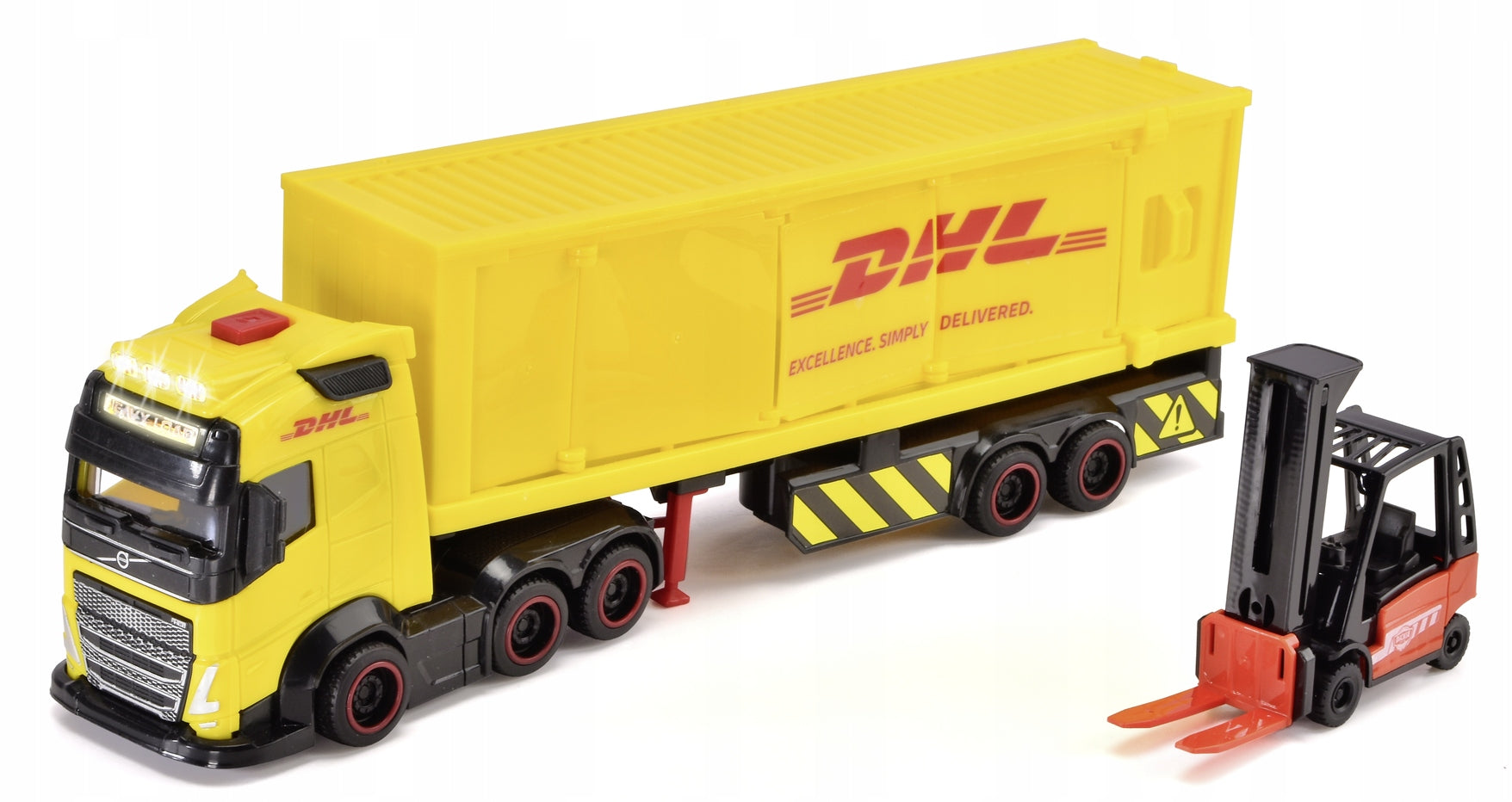 DICKIE Vehicle City Truck With Semitrailer DHL 35cm Dickie Toys