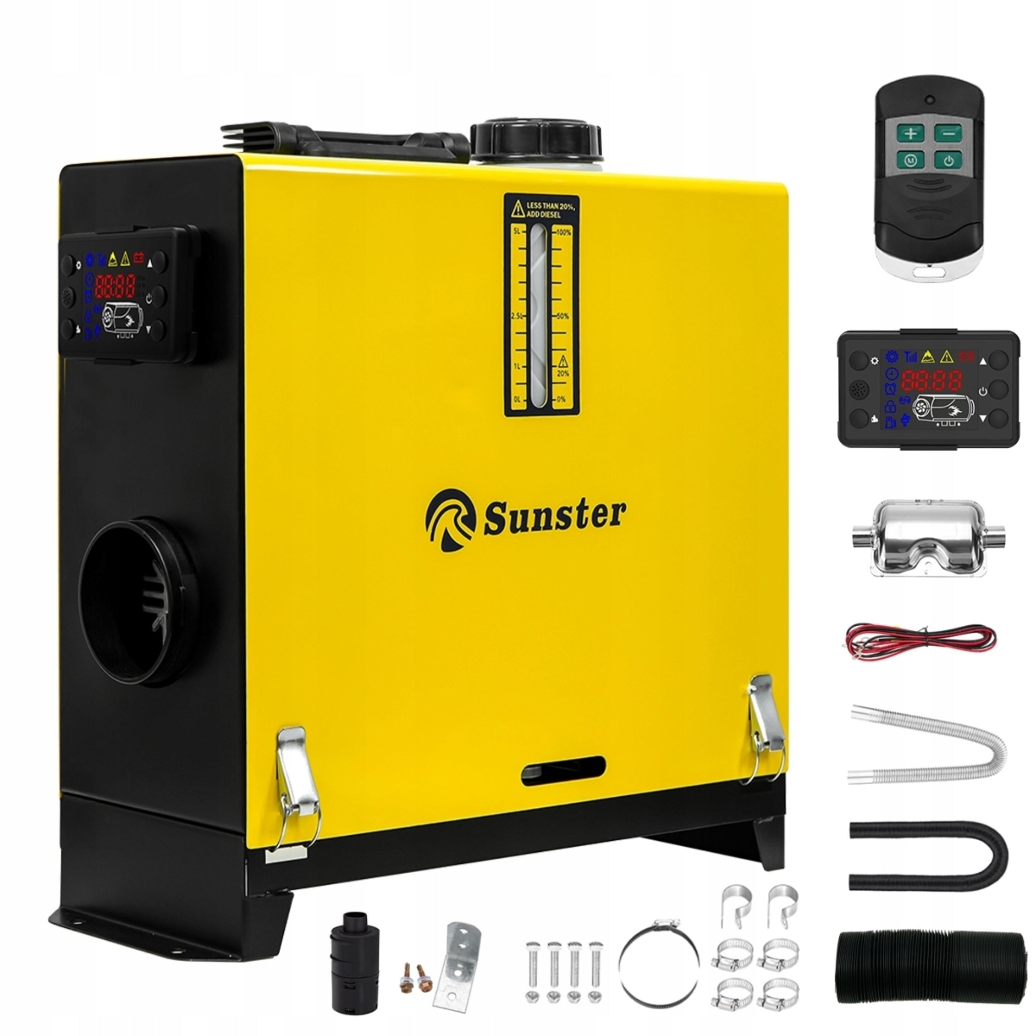 DIESEL HEATER OIL BLOWER HEATING WEBASTO 8KW 12/24V LCD Manufacturer code SUNSTER A2013SS