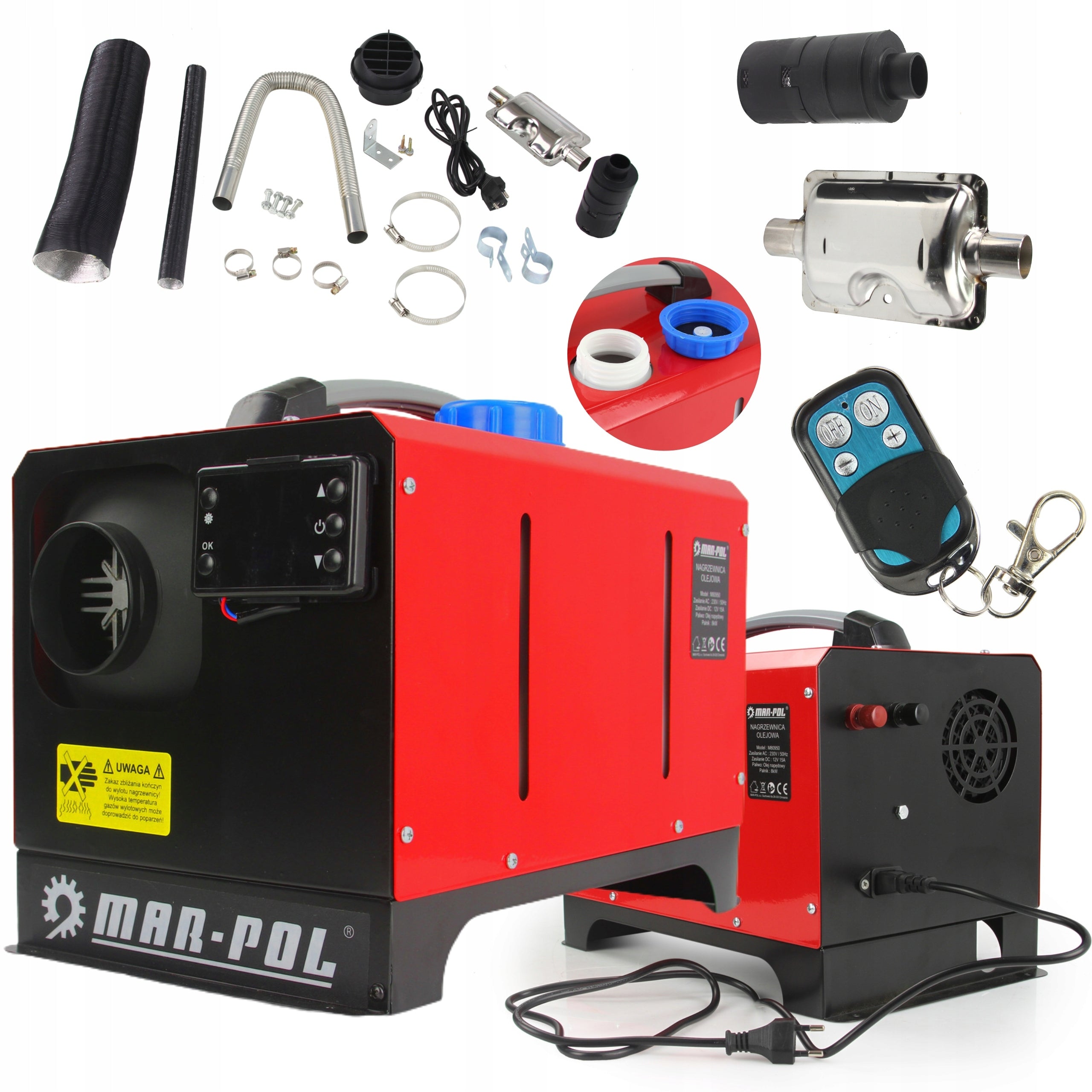 DIESEL HEATER OIL BLOWER PARKING HEATING WEBASTO 8KW Brand Mar-Pol