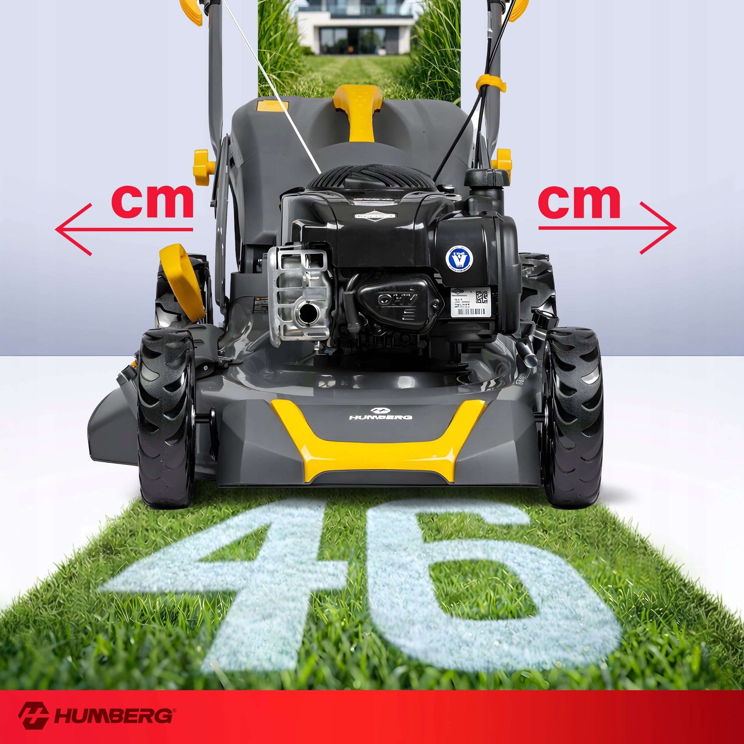 DIESEL MOWER WITH DRIVE 46cm Briggs&Stratton 140cc + OIL Model HM-604