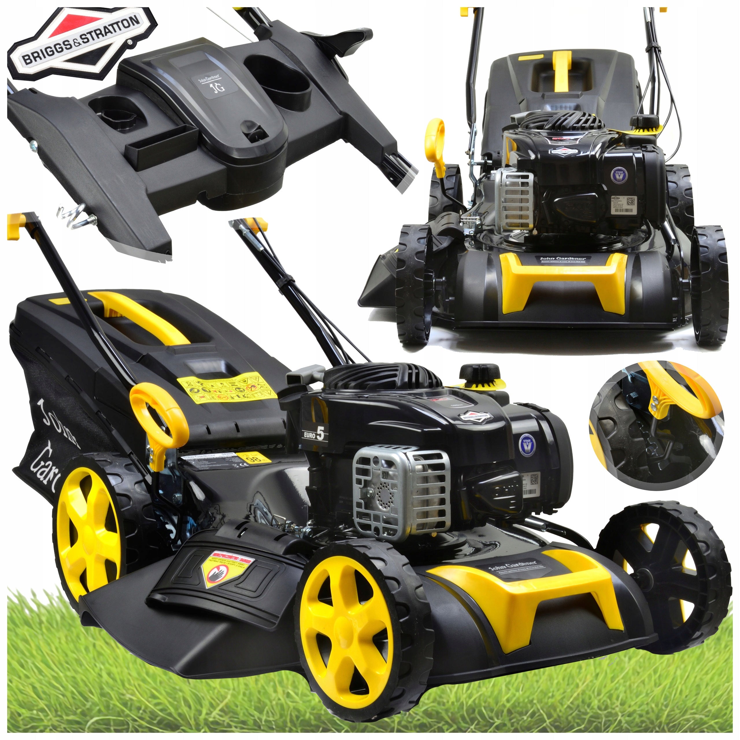 DIESEL MOWER WITH MULCHER DRIVE 51CM 60L 8 DEGREES OF ADJUSTMENT