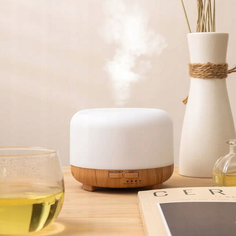 DIFFUSER HUMIDIFIER NIGHT LIGHT WOOD 300ML 7 COLORS + REMOTE CONTROL Brand no brand