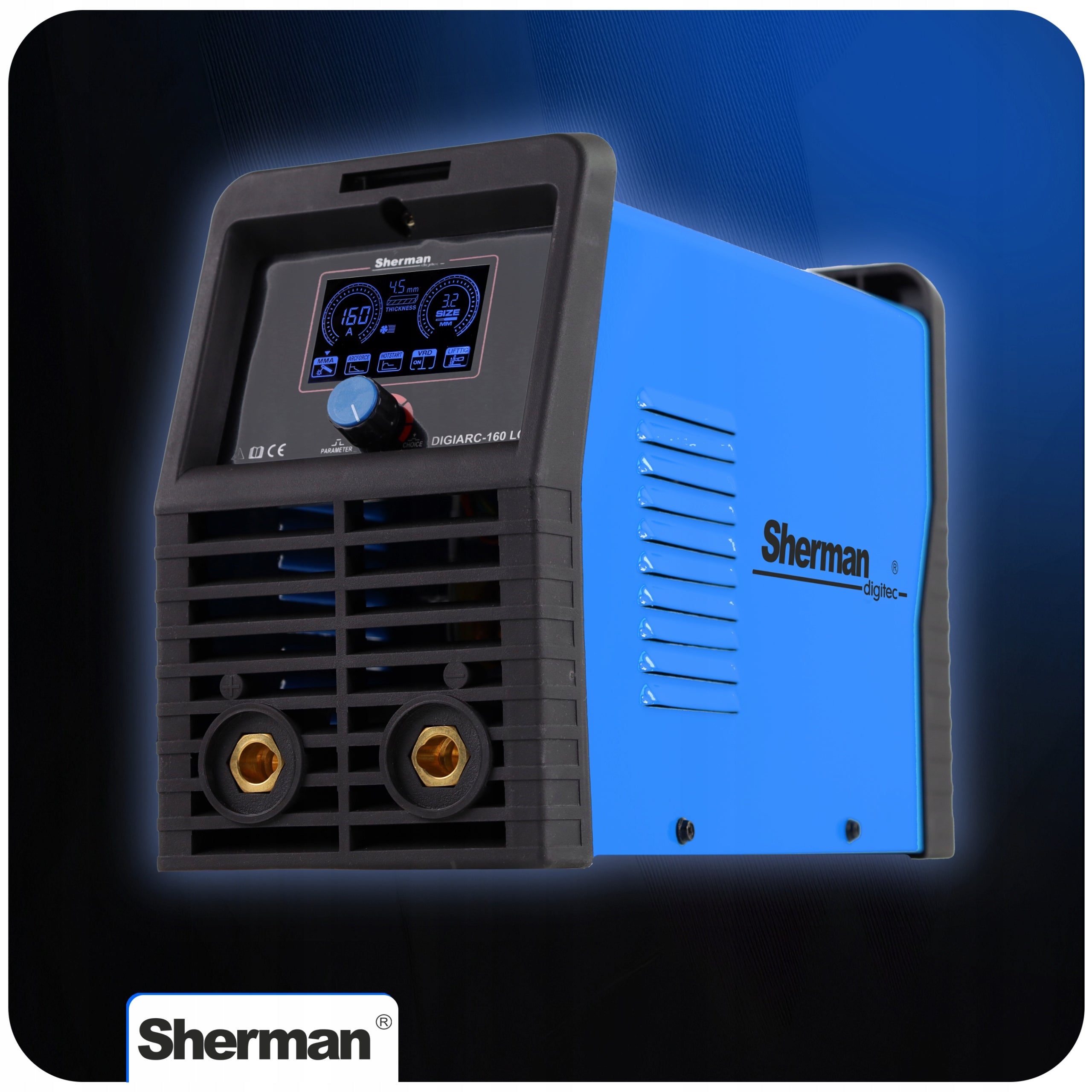 DIGIARC 160 LCD INVERTER WELDER | MMA | TIG | 20A-160A | Sherman Packaging status original