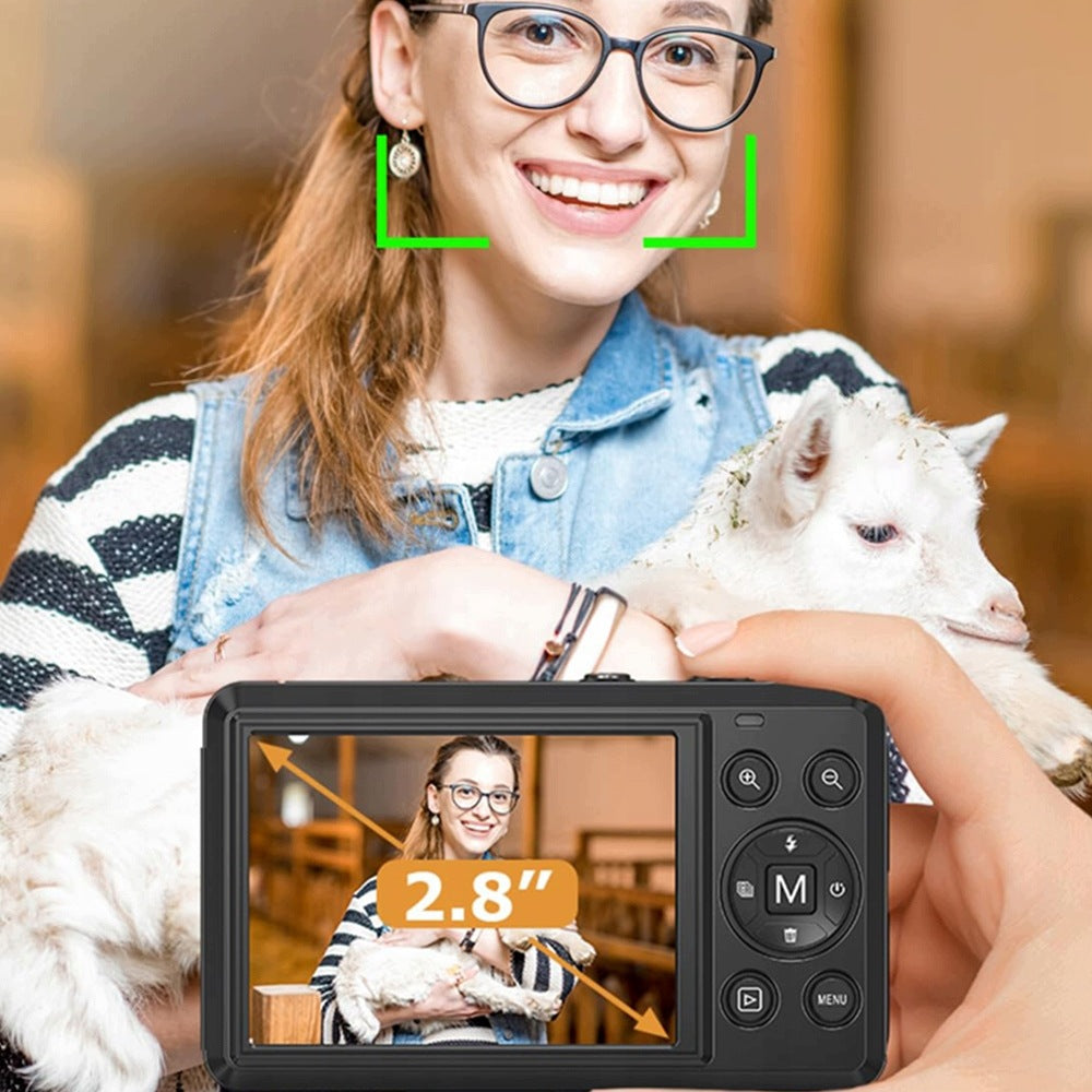 DIGITAL CAMERA 4K 64MPX FACE RECOGNITION ZOOM 16X CARD 32GB BLACK Brand no brand