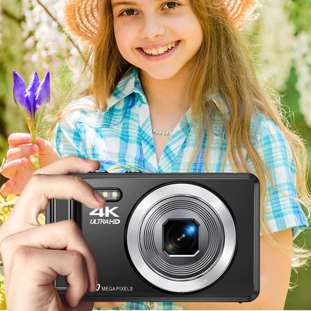 DIGITAL CAMERA 4K 64MPX FACE RECOGNITION ZOOM 16X CARD 32GB BLACK Manufacturer code Digital Camera +ZBDBD