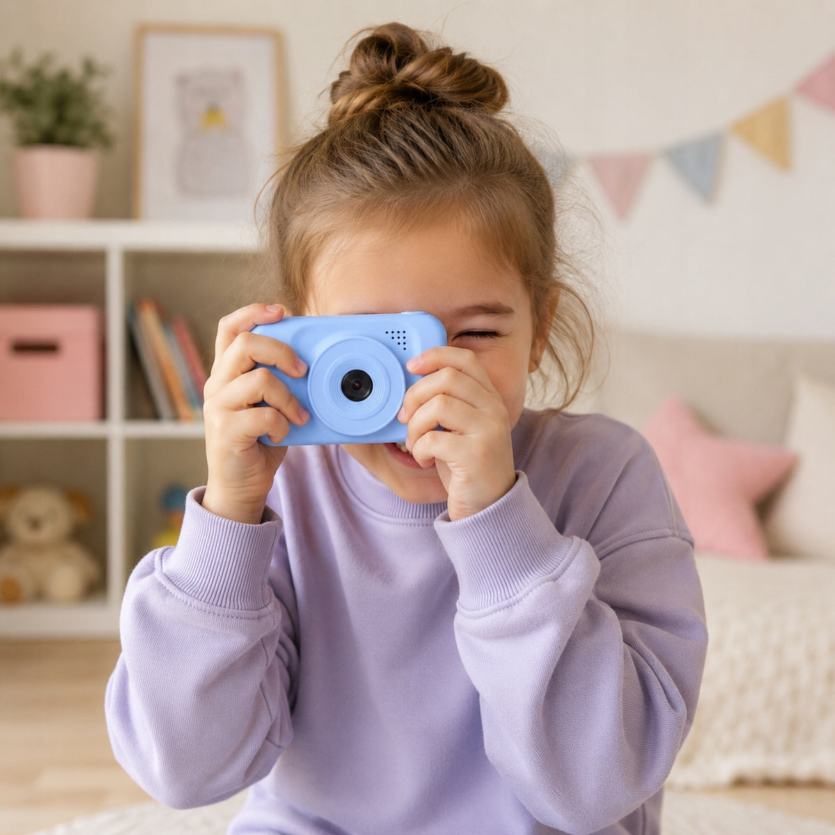 DIGITAL CAMERA FOR CHILDREN BLUE CAMERA WITH GAMES MP3 12 MP PLAYER Packaging status original