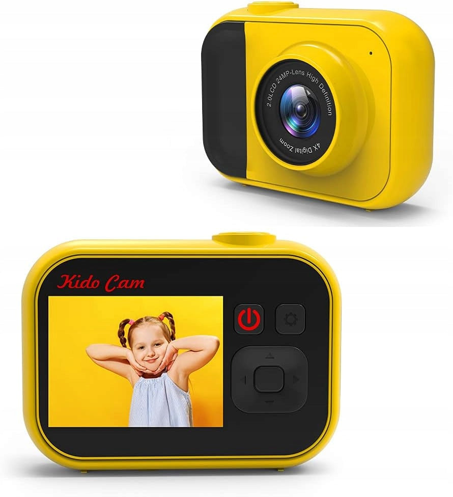 DIGITAL CAMERA FOR CHILDREN CAMERA 24Mpx CARD 32GB yellow