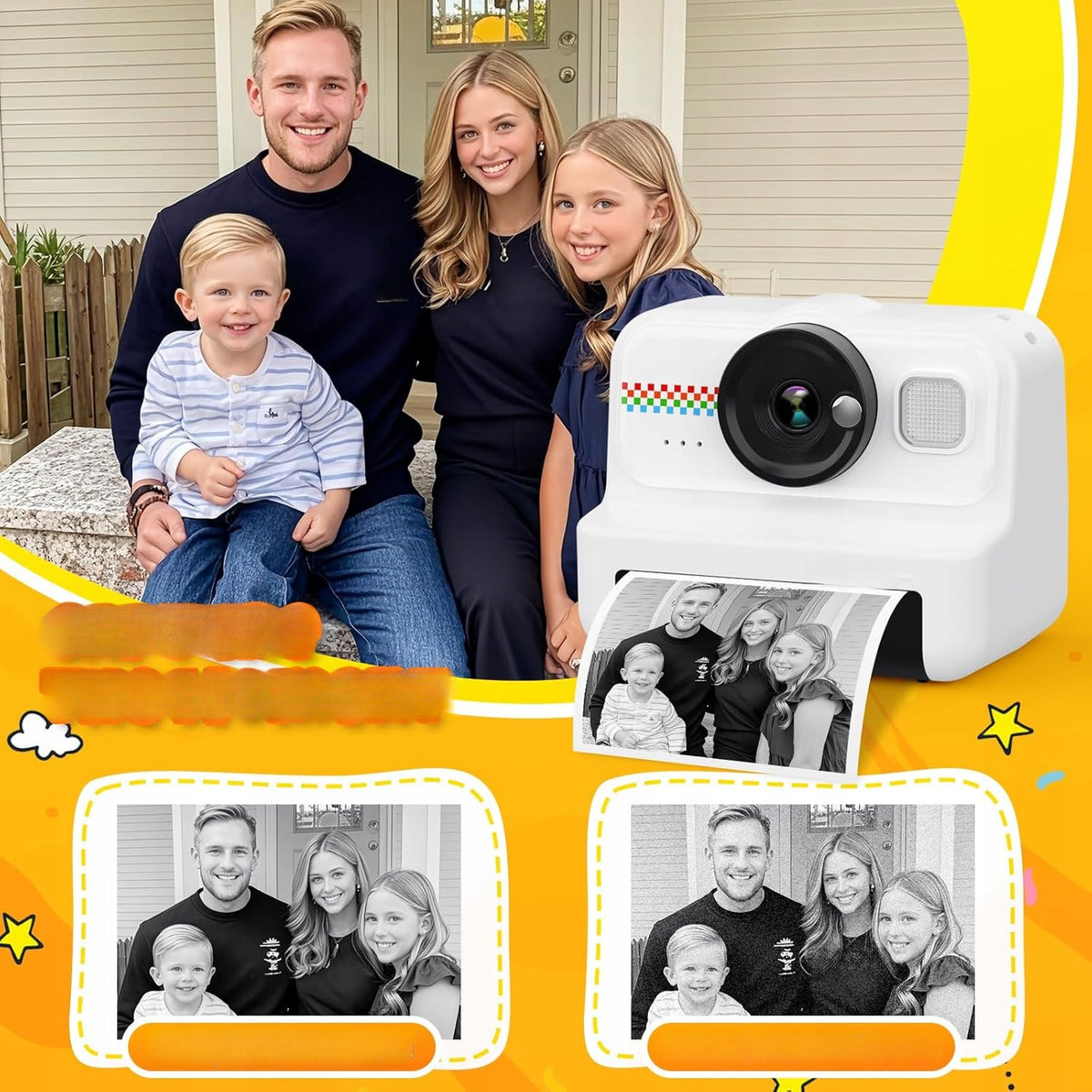 DIGITAL CAMERA FOR CHILDREN HIMONT KC02 INSTANT PRINTER 1080P Brand no brand
