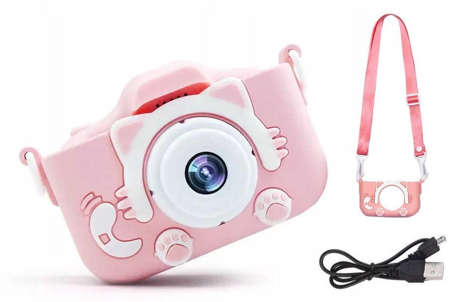 DIGITAL CAMERA FOR CHILDREN Photo CAT 12MPX + 4 GAMES EAN (GTIN) 5906700042867