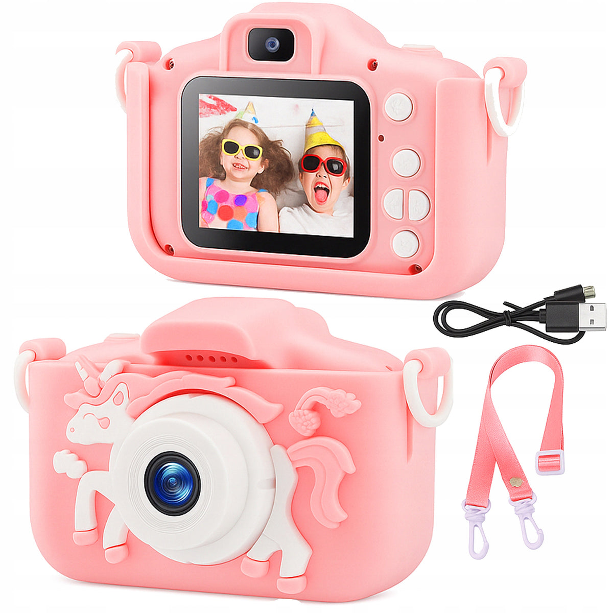 DIGITAL CAMERA FOR CHILDREN UNICORN PINK CAMERA, GAMES