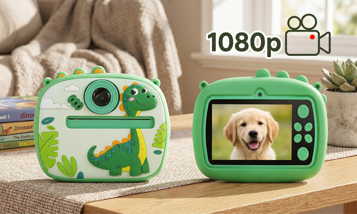 DIGITAL CAMERA FOR CHILDREN WITH PRINTER INSTANT MUSIC GAMES + 12 ROLLS Packaging status original