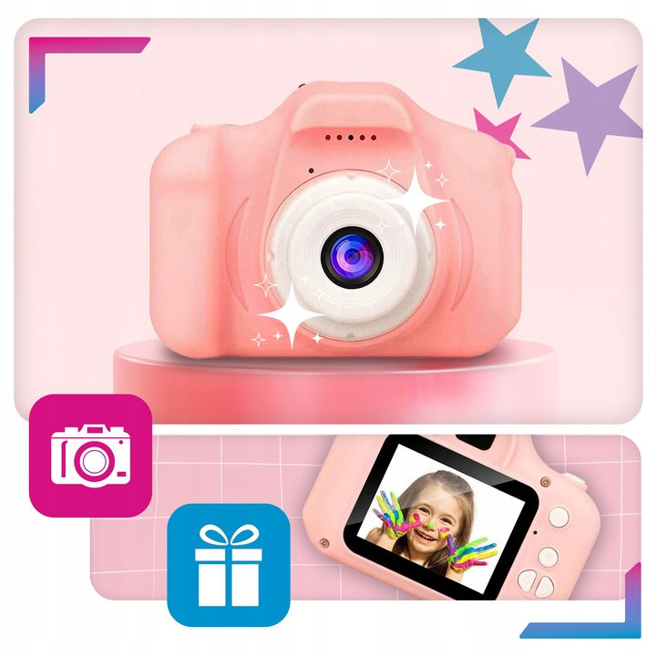 DIGITAL CAMERA for children child camera + card 4GB pink Brand GALAXIA