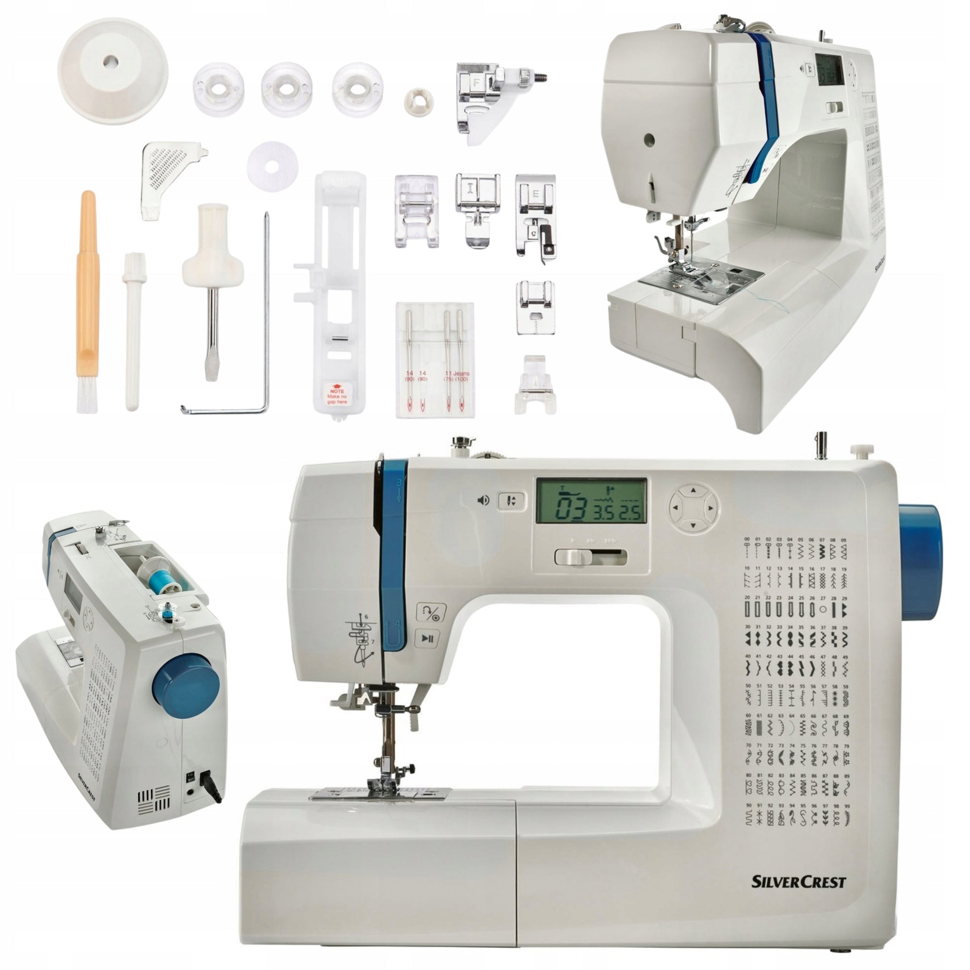 DIGITAL COMPUTER SEWING MACHINE SILVERCREST SCNM 1000 A1