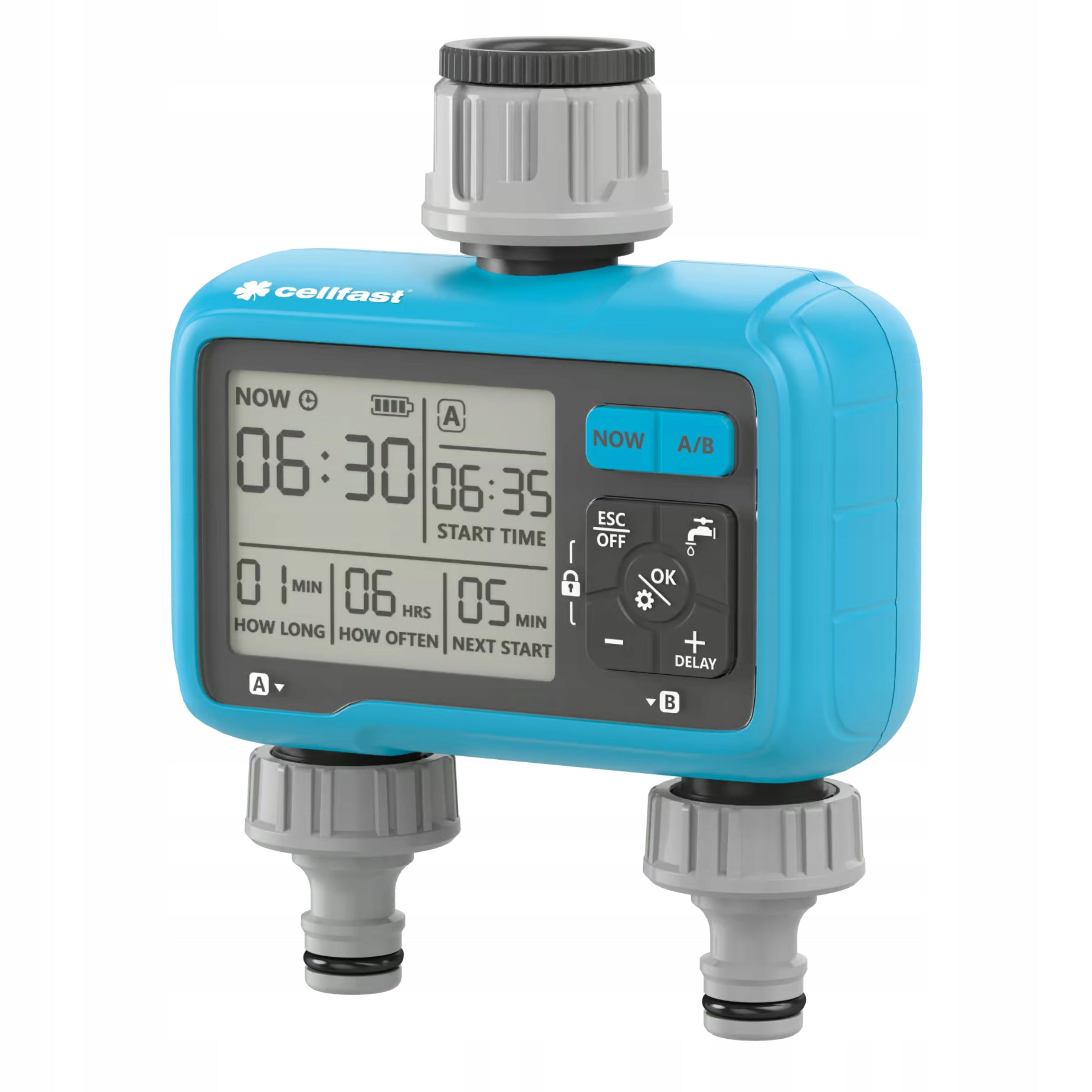 DIGITAL IRRIGATION CONTROLLER 2-SECTION CHRONOS CELLPRO 52-092 Packaging status original